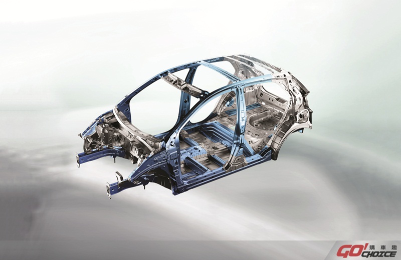 AHSS高剛性鋼材設計，擁有高安全車體結構。