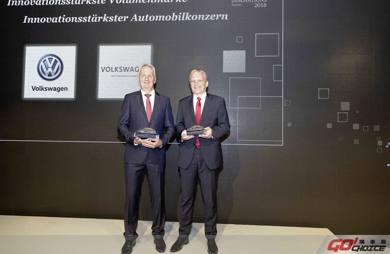 Volkswagen 以多達62項創新科技，蟬聯AutomotiveINNOVATIONS最具創新力品牌。