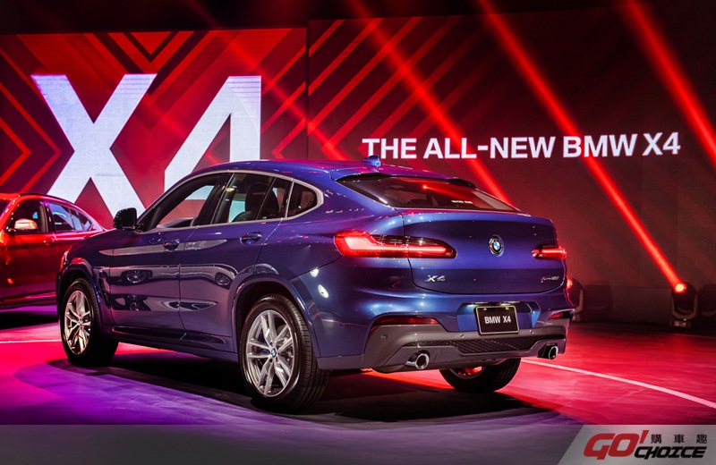 全新世代BMW X4強調跑車基因的車尾設計