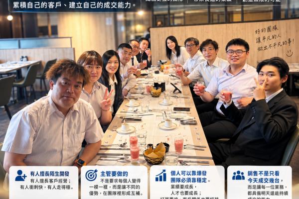 「團隊為穩，均衡發展。」如果您需要的是誠信,那麼我的部門全部都很可以!